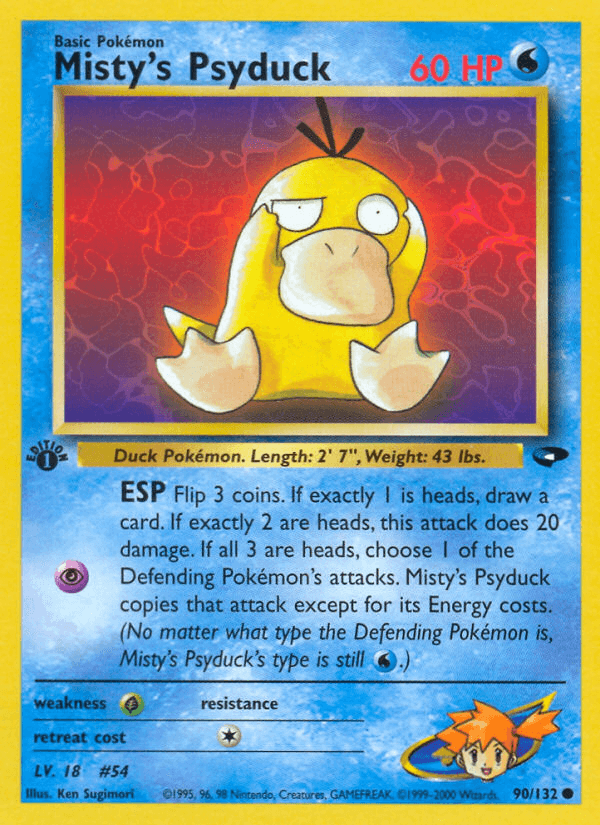Misty's Psyduck, kortbilde fra pokemontcg.io