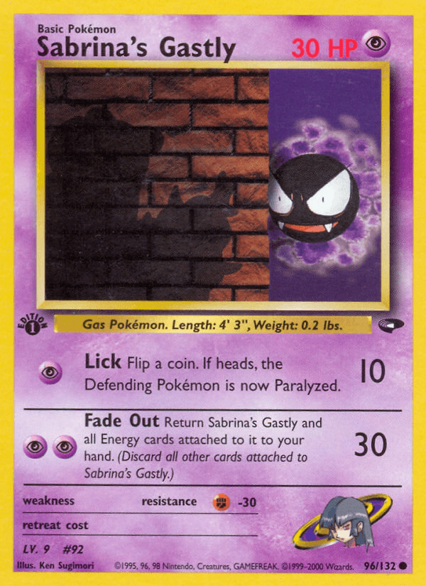 Sabrina's Gastly, kortbilde fra pokemontcg.io
