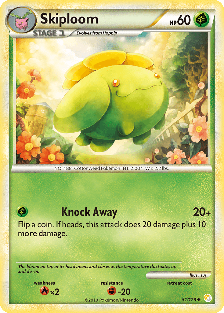 Skiploom, kortbilde fra pokemontcg.io