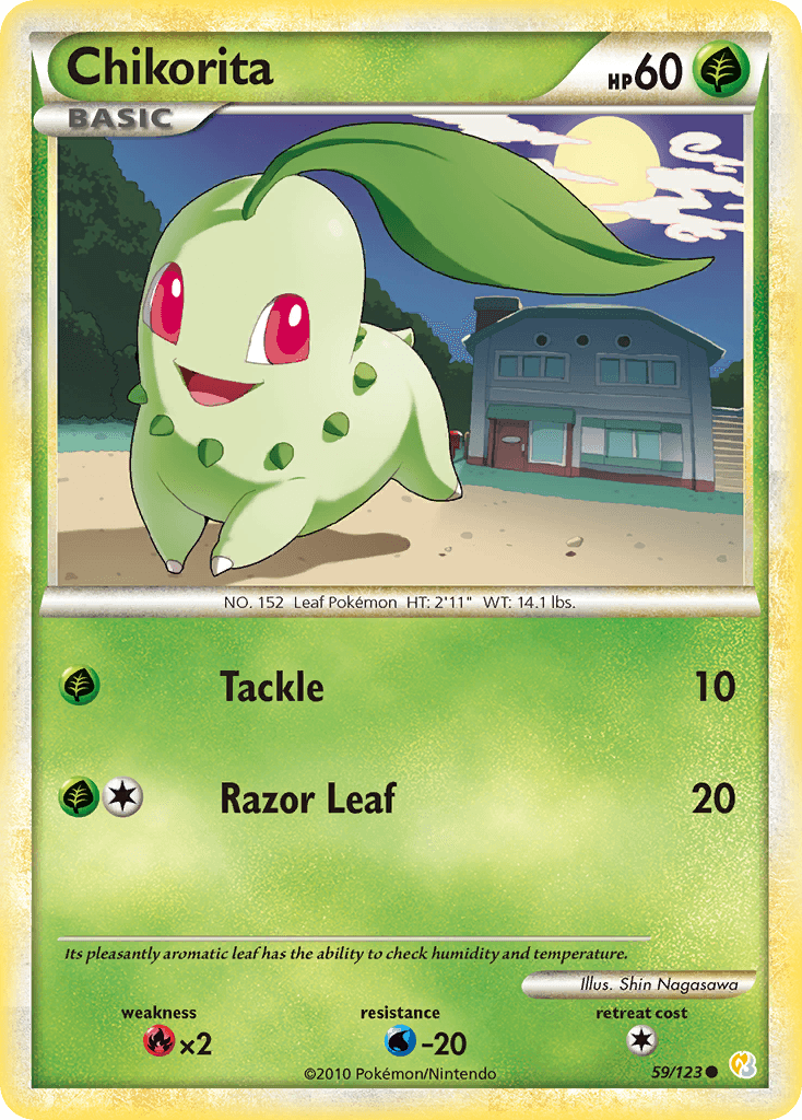 Chikorita, kortbilde fra pokemontcg.io
