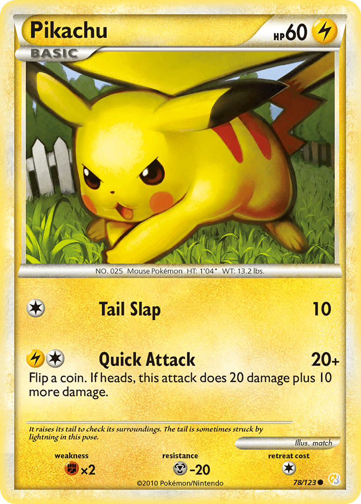Pikachu, kortbilde fra pokemontcg.io