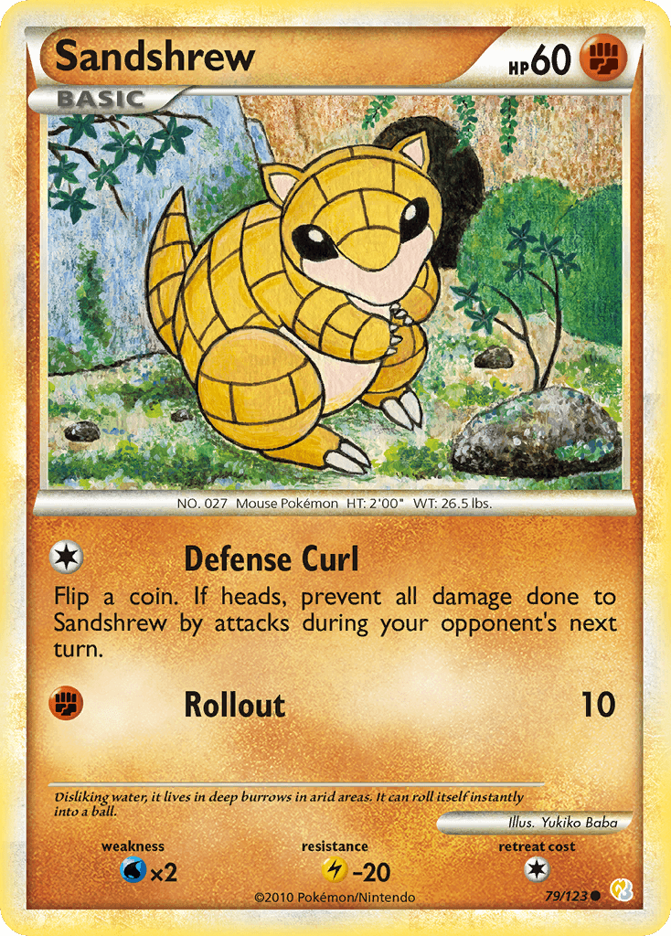 Sandshrew, kortbilde fra pokemontcg.io