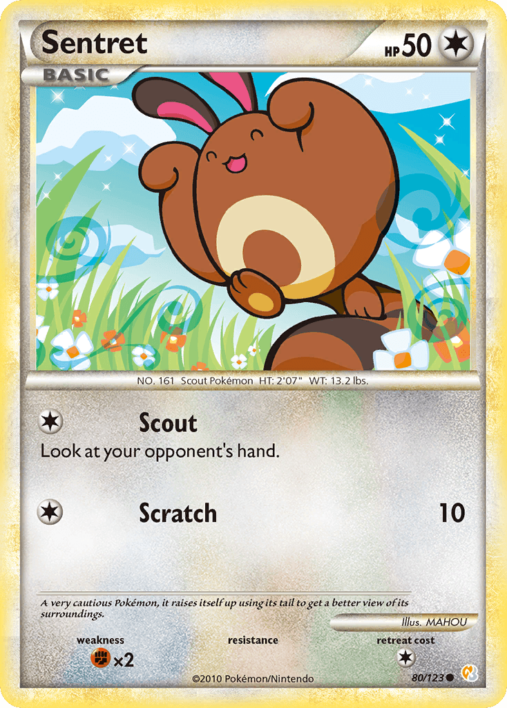 Sentret, kortbilde fra pokemontcg.io