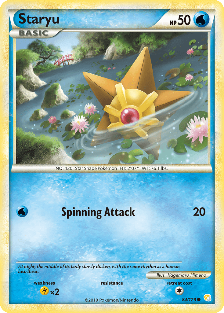 Staryu, kortbilde fra pokemontcg.io