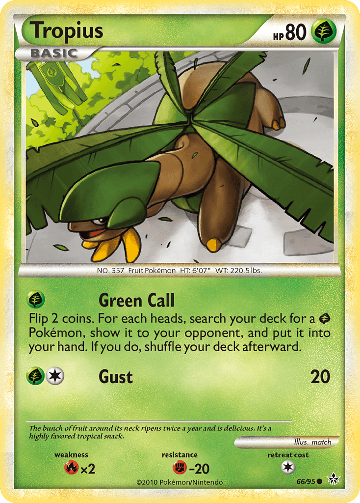 Tropius, kortbilde fra pokemontcg.io