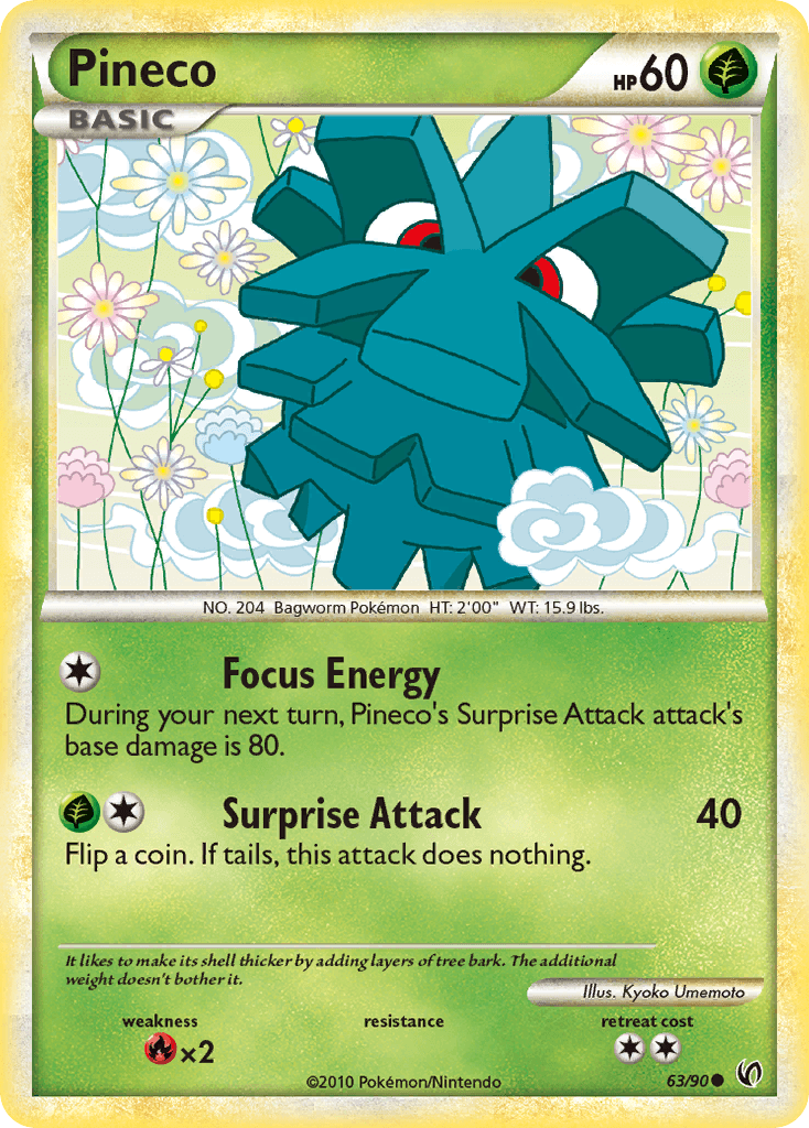 Pineco, kortbilde fra pokemontcg.io