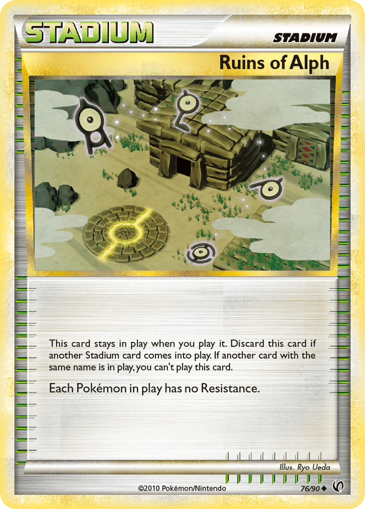 Ruins of Alph, kortbilde fra pokemontcg.io