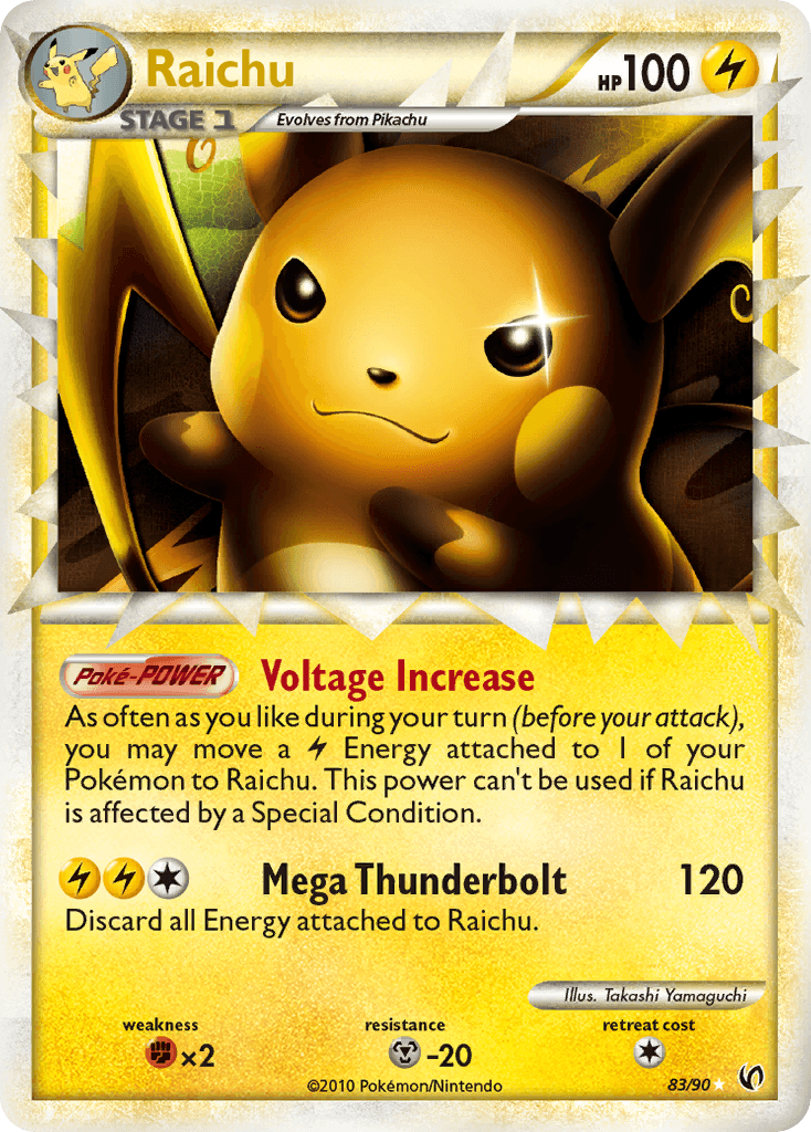 Raichu, kortbilde fra pokemontcg.io