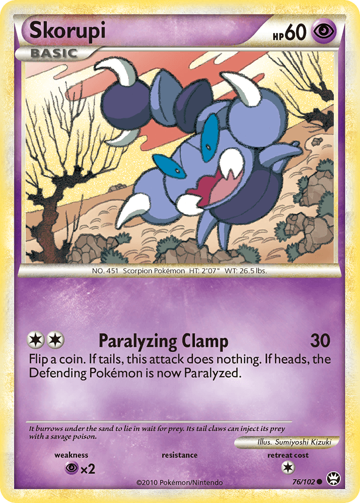 Skorupi, kortbilde fra pokemontcg.io