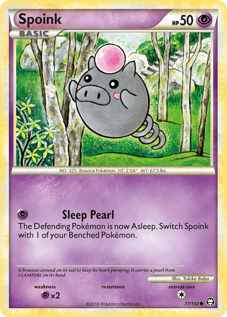 Spoink, kortbilde fra pokemontcg.io