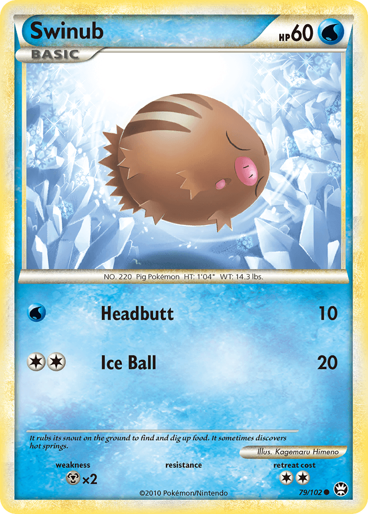 Swinub, kortbilde fra pokemontcg.io