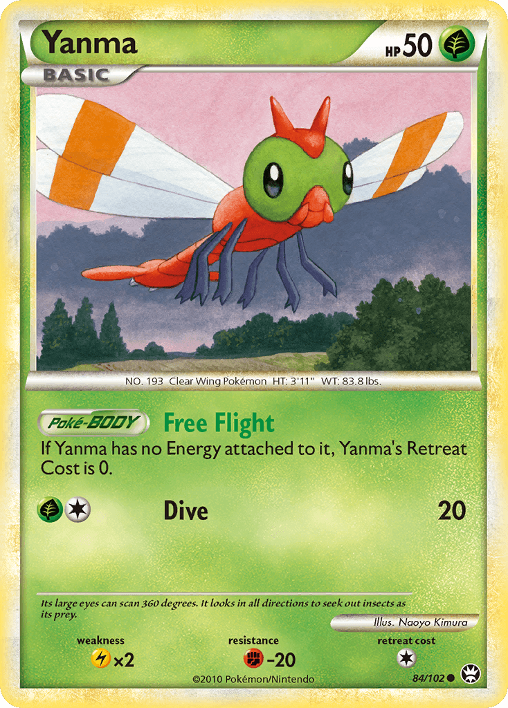 Yanma, kortbilde fra pokemontcg.io