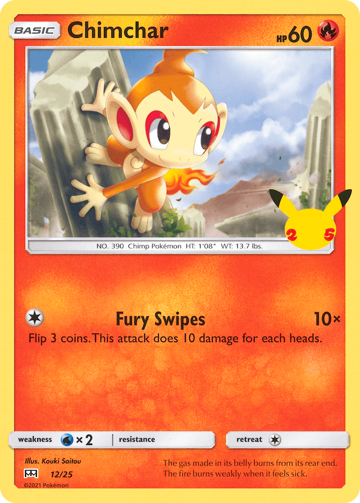 Chimchar, kortbilde fra pokemontcg.io