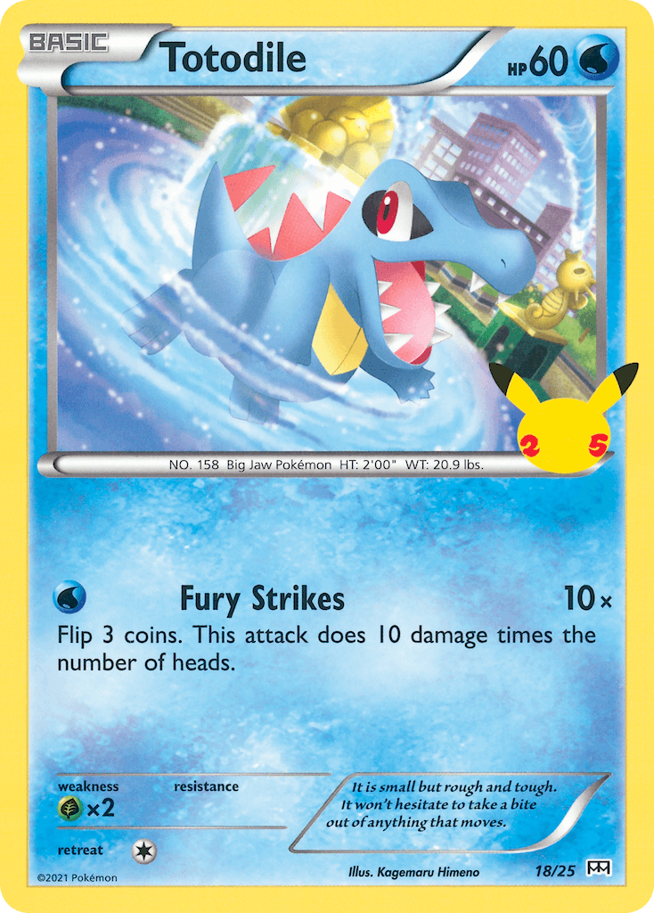 Totodile, kortbilde fra pokemontcg.io