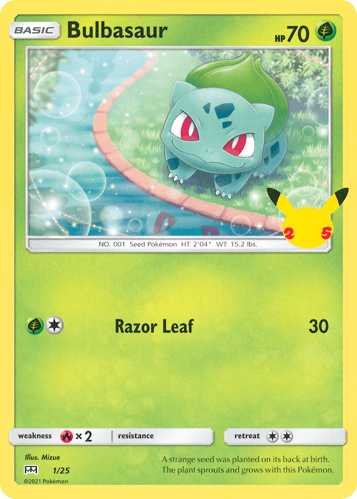 Bulbasaur, kortbilde fra pokemontcg.io