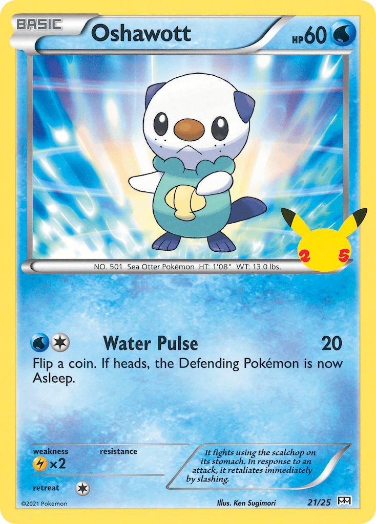 Oshawott, kortbilde fra pokemontcg.io