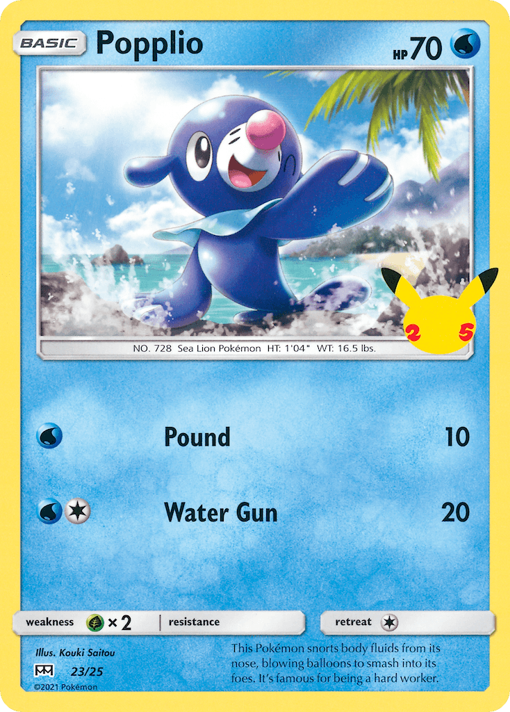 Popplio, kortbilde fra pokemontcg.io
