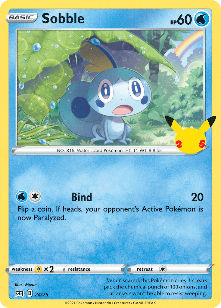 Sobble, kortbilde fra pokemontcg.io