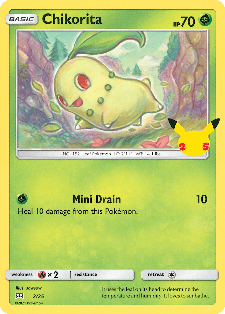 Chikorita, kortbilde fra pokemontcg.io