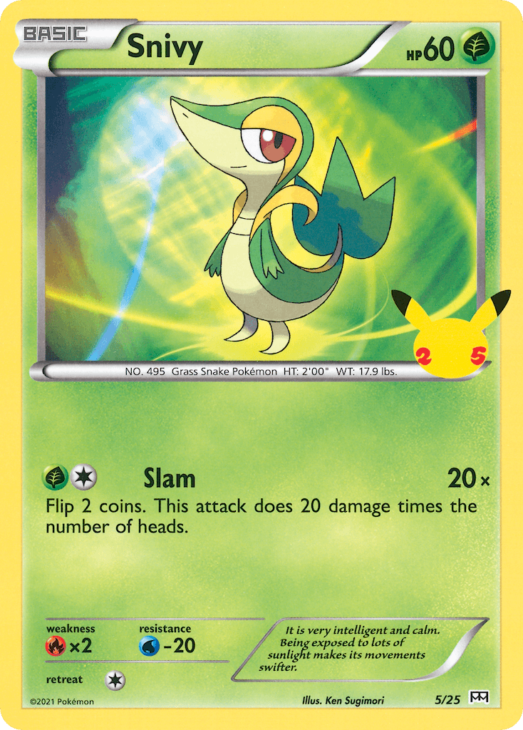 Snivy, kortbilde fra pokemontcg.io