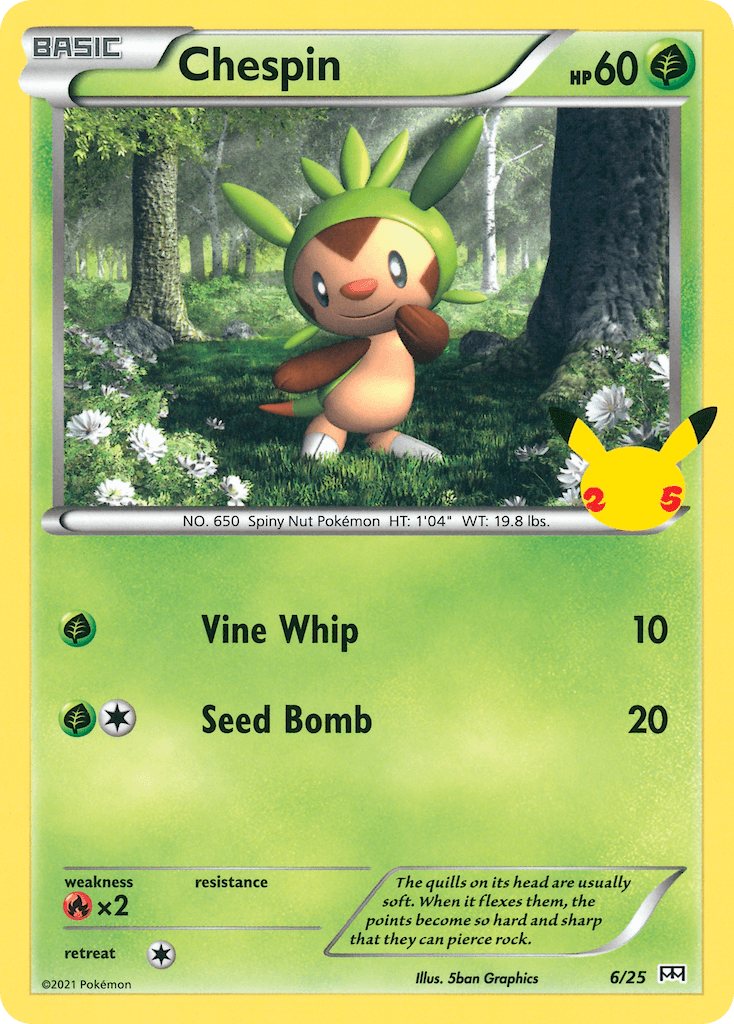 Chespin, kortbilde fra pokemontcg.io