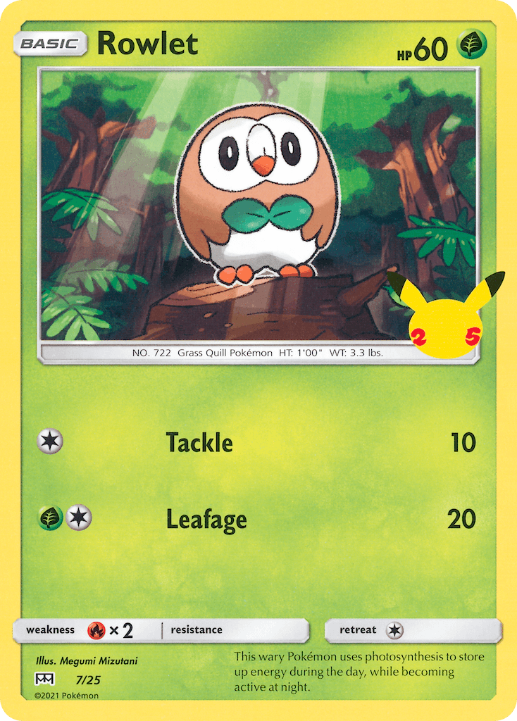Rowlet, kortbilde fra pokemontcg.io