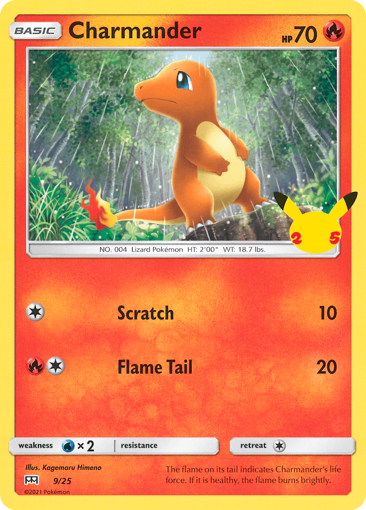 Charmander, kortbilde fra pokemontcg.io