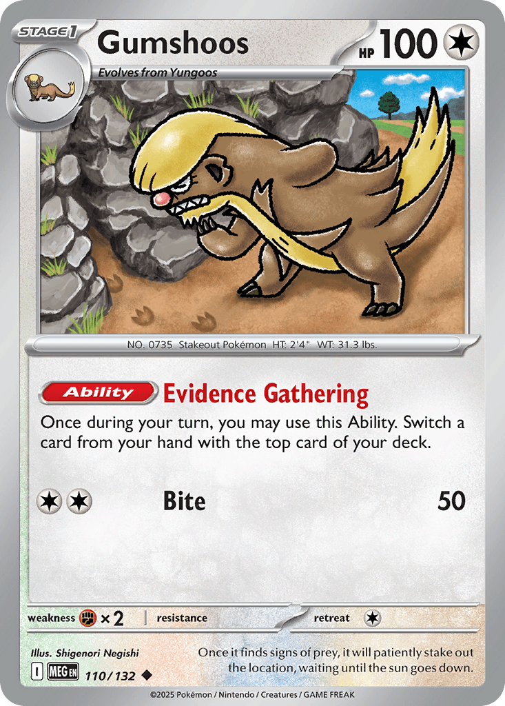 Gumshoos, kortbilde fra pokemontcg.io