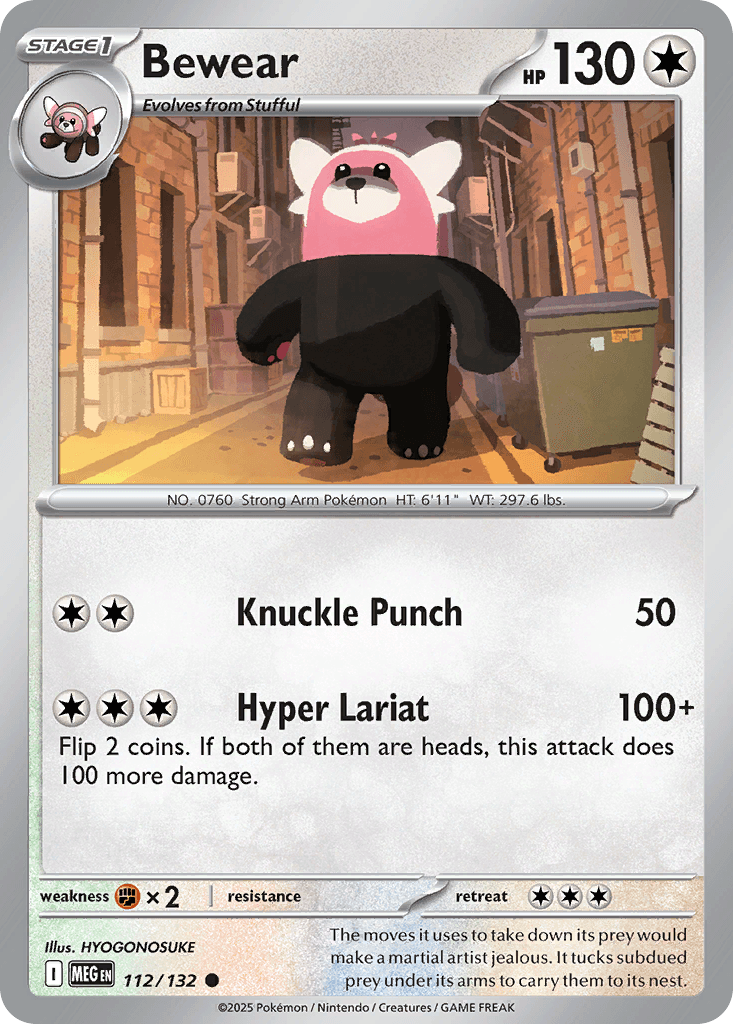 Bewear, kortbilde fra pokemontcg.io