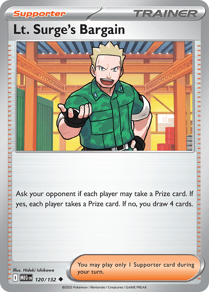 Lt. Surge's Bargain, kortbilde fra pokemontcg.io