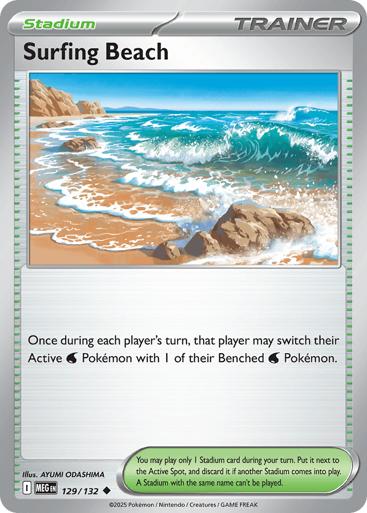 Surfing Beach, kortbilde fra pokemontcg.io