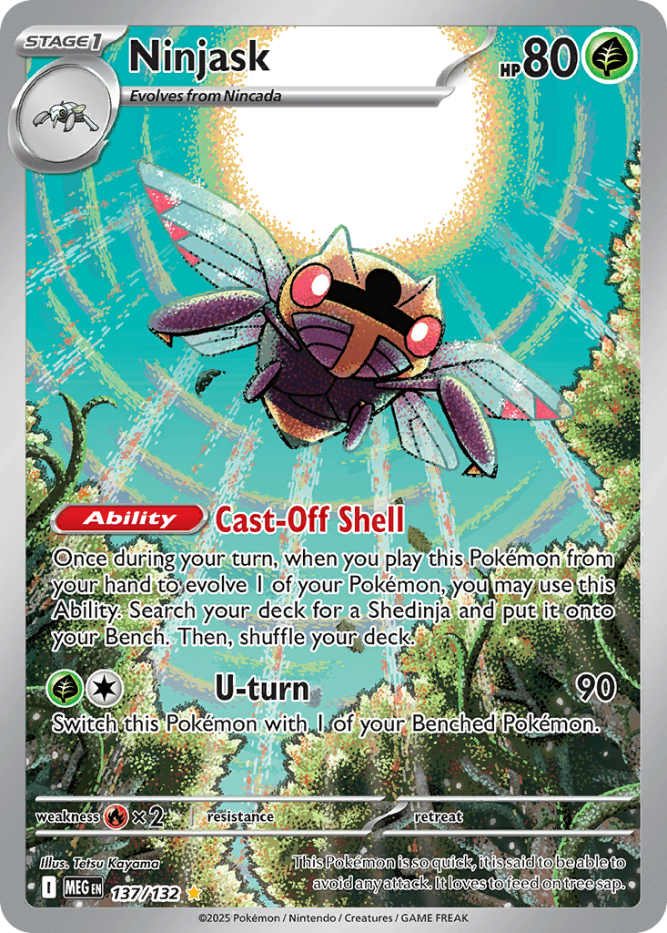 Ninjask, kortbilde fra pokemontcg.io