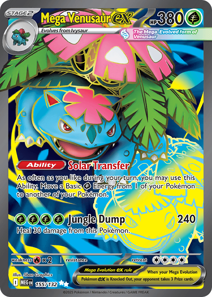 Mega Venusaur ex, kortbilde fra pokemontcg.io