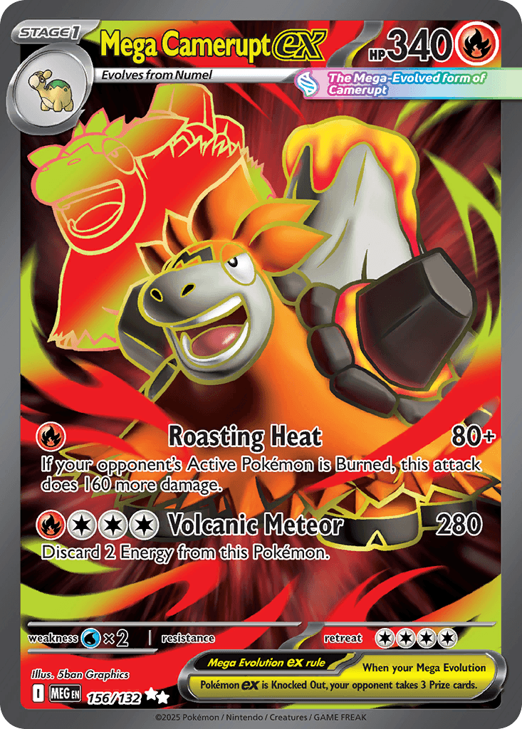 Mega Camerupt ex, kortbilde fra pokemontcg.io