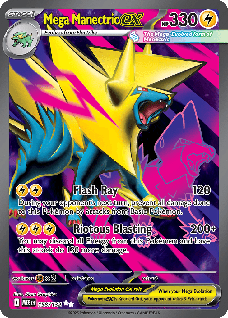 Mega Manectric ex, kortbilde fra pokemontcg.io