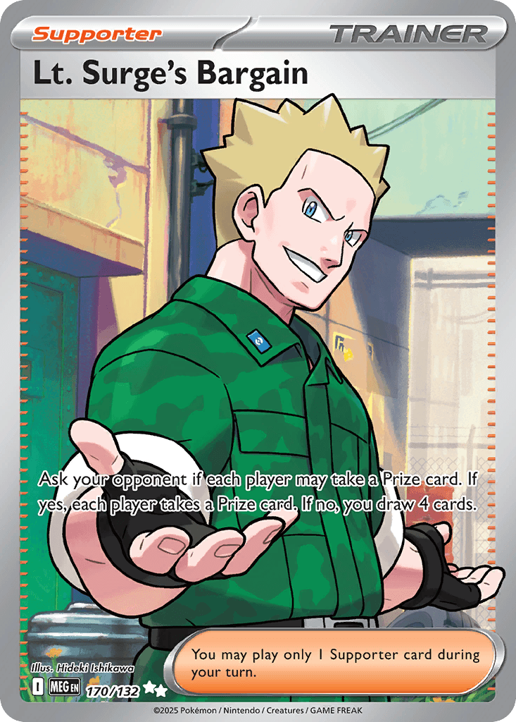 Lt. Surge's Bargain, kortbilde fra pokemontcg.io