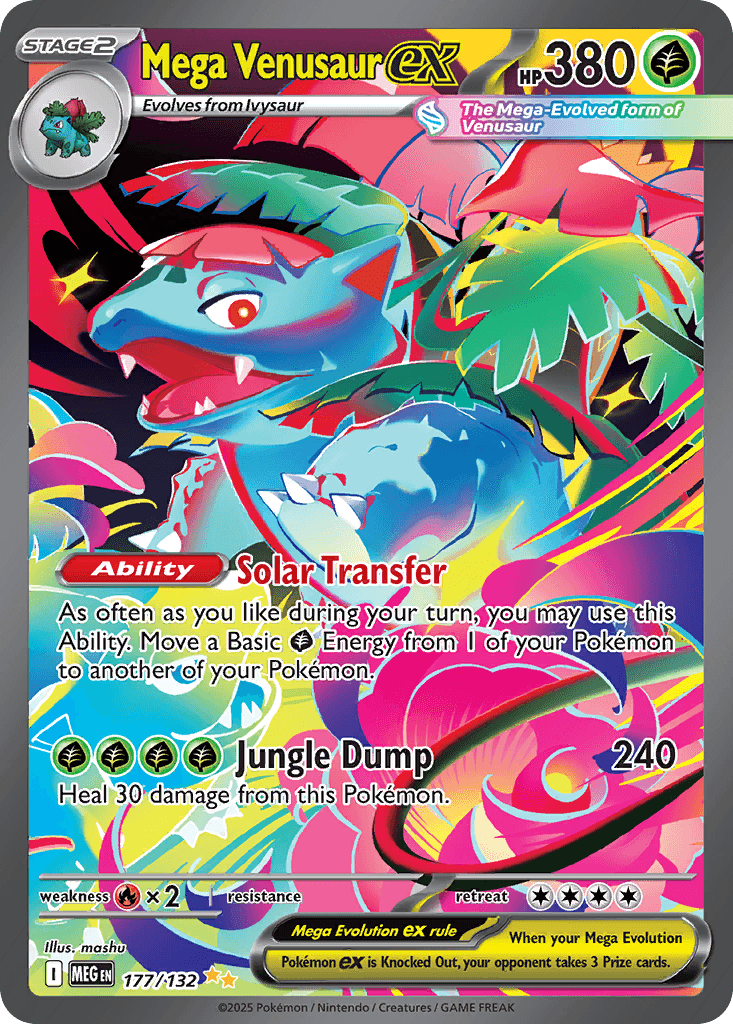 Mega Venusaur ex, kortbilde fra pokemontcg.io
