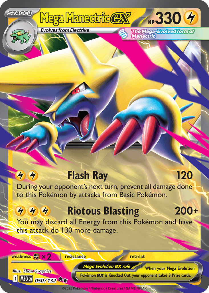 Mega Manectric ex, kortbilde fra pokemontcg.io