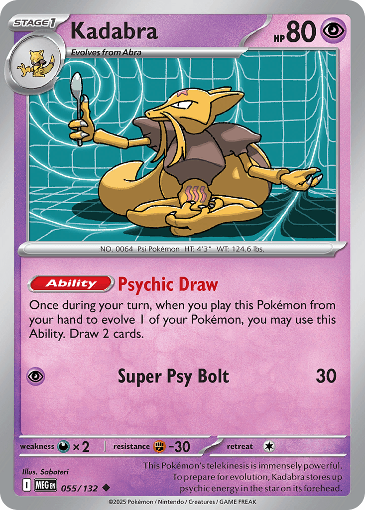 Kadabra, kortbilde fra pokemontcg.io
