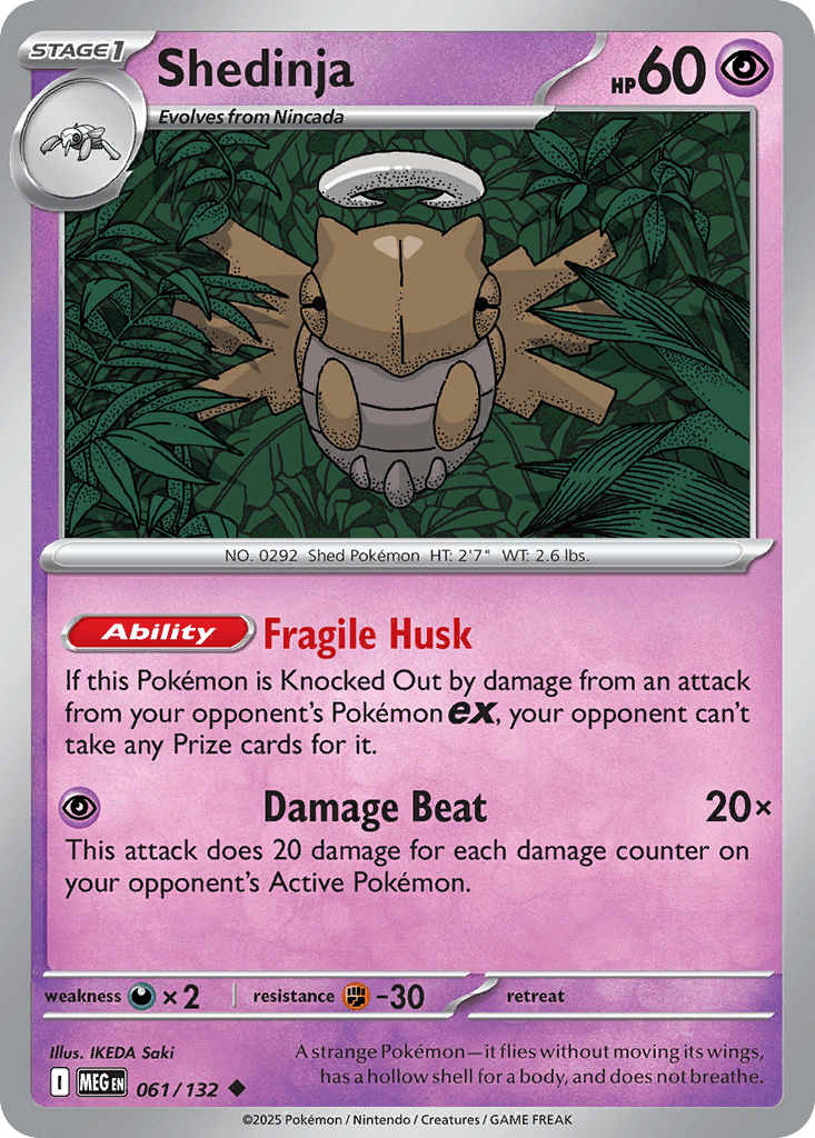Shedinja, kortbilde fra pokemontcg.io
