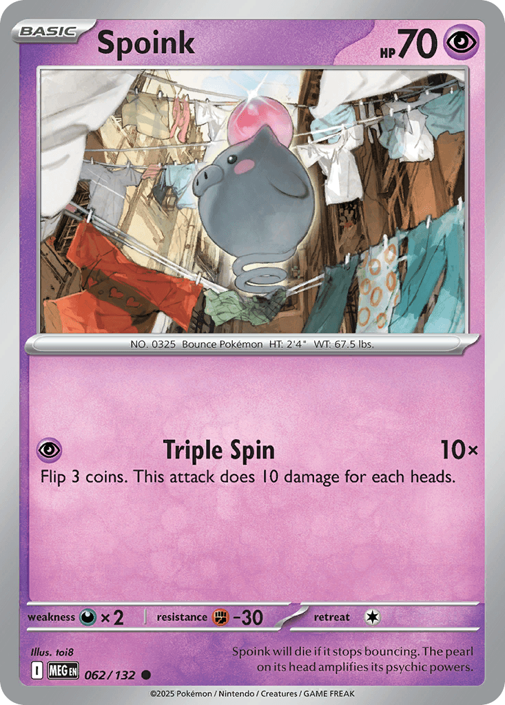 Spoink, kortbilde fra pokemontcg.io