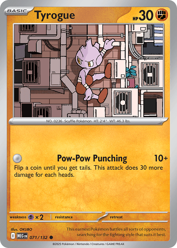 Tyrogue, kortbilde fra pokemontcg.io