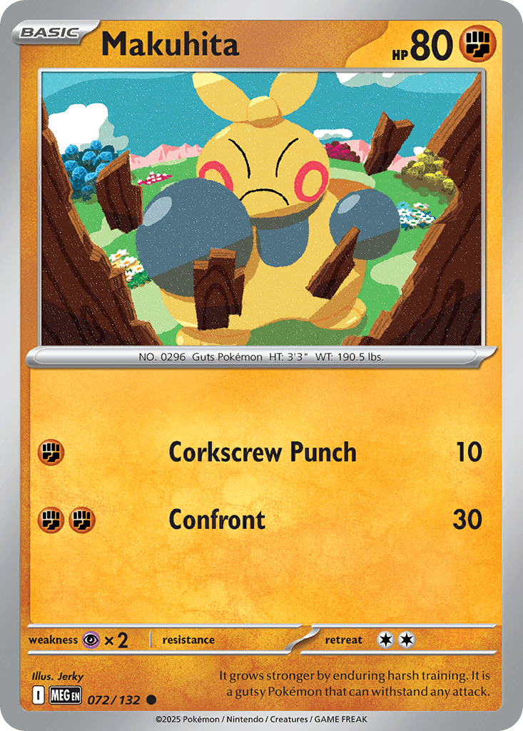 Makuhita, kortbilde fra pokemontcg.io