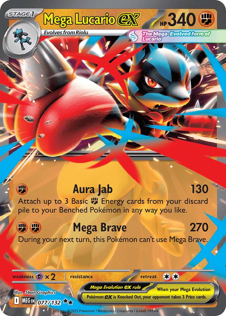 Mega Lucario ex, kortbilde fra pokemontcg.io