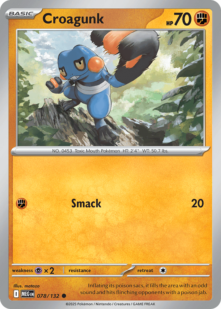 Croagunk, kortbilde fra pokemontcg.io