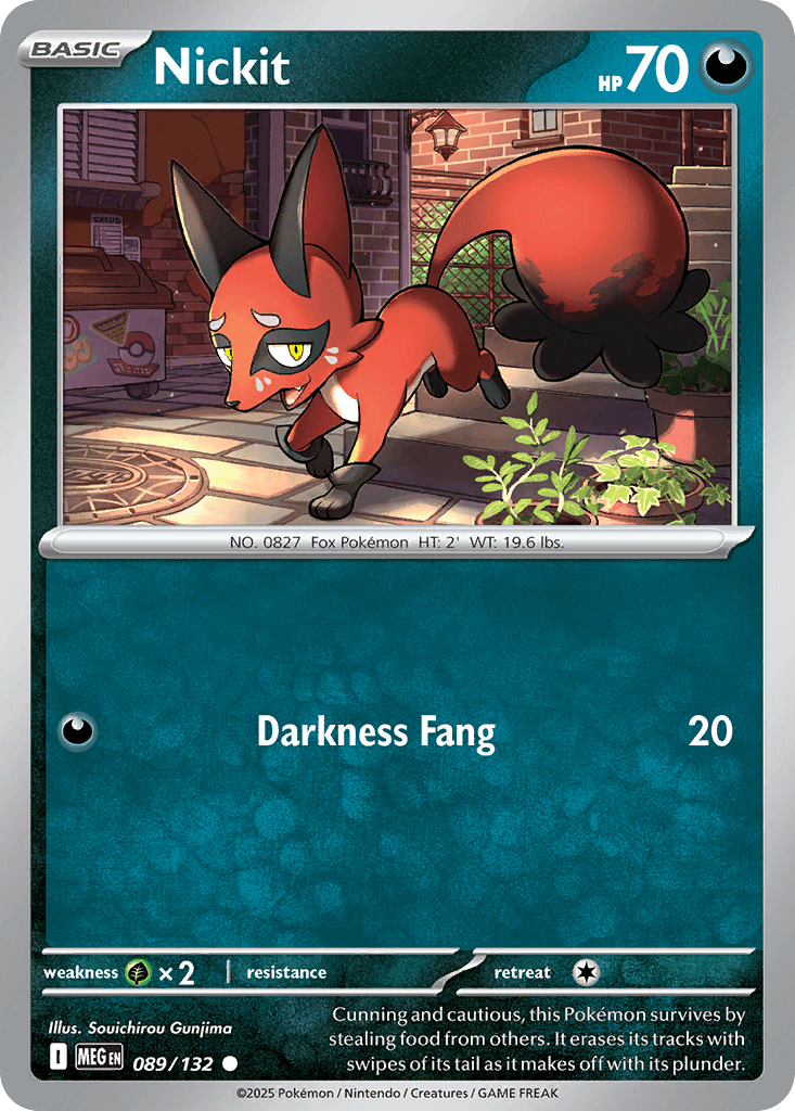 Nickit, kortbilde fra pokemontcg.io