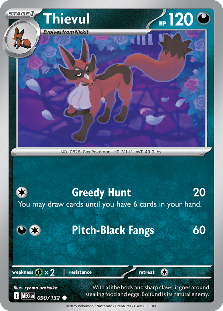 Thievul, kortbilde fra pokemontcg.io