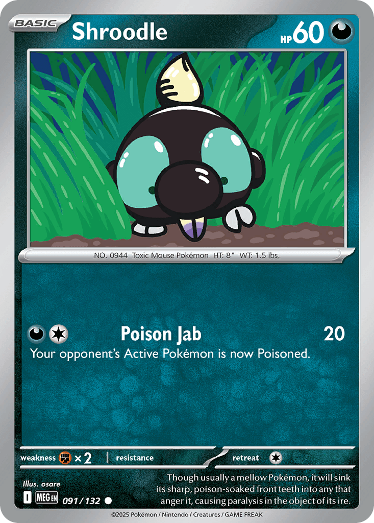 Shroodle, kortbilde fra pokemontcg.io