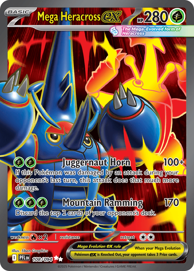 Mega Heracross ex, kortbilde fra pokemontcg.io