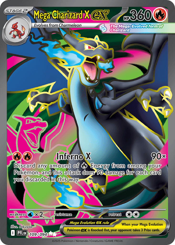 Mega Charizard X ex, kortbilde fra pokemontcg.io